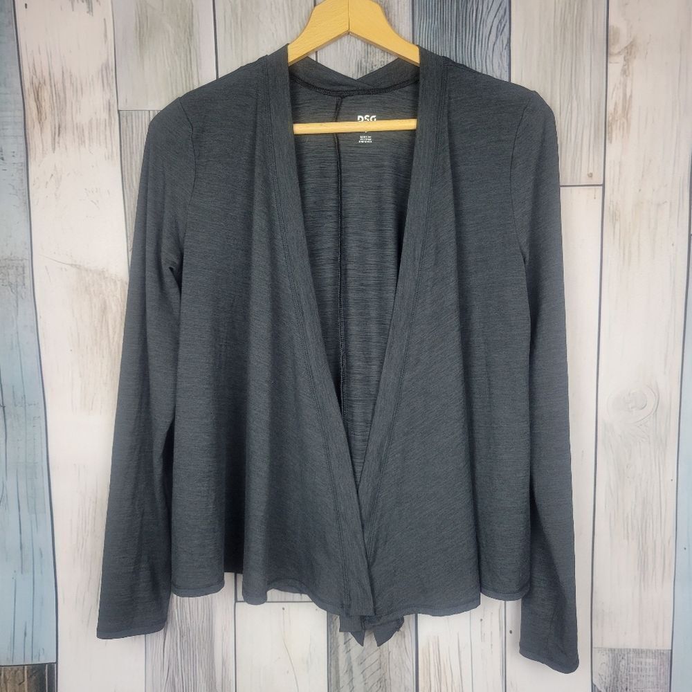 DSG Gray Open Front Cardigan Size Small